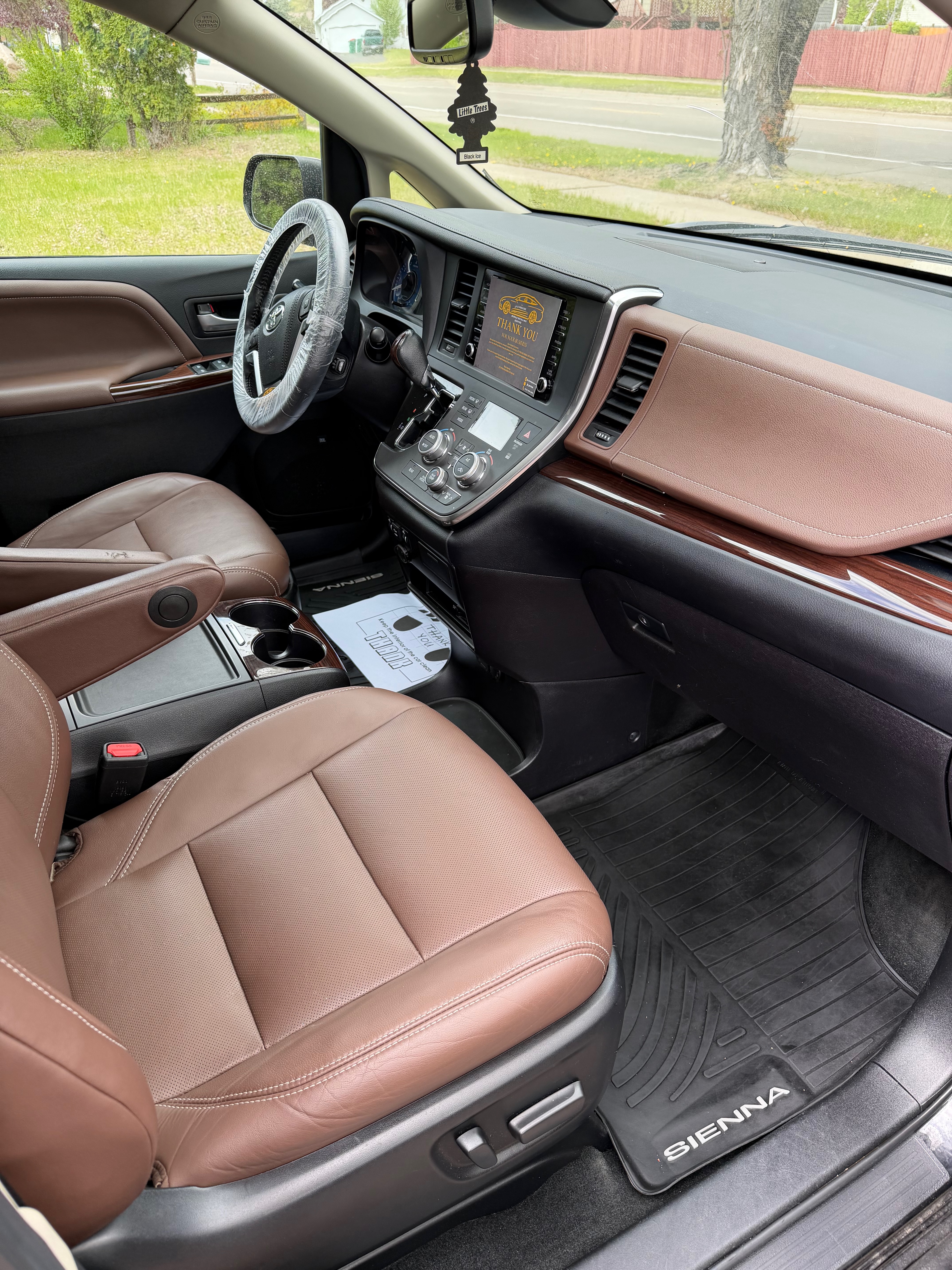 Detailed vehicle interior after cleaning